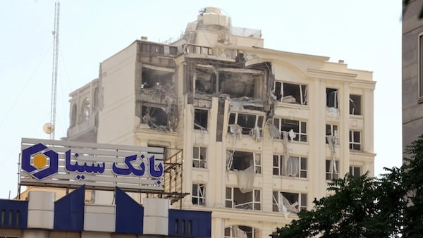  | A building damaged in an Israeli strike on Tehran on 13 June 2025 Atta KennerAFP | MR Online